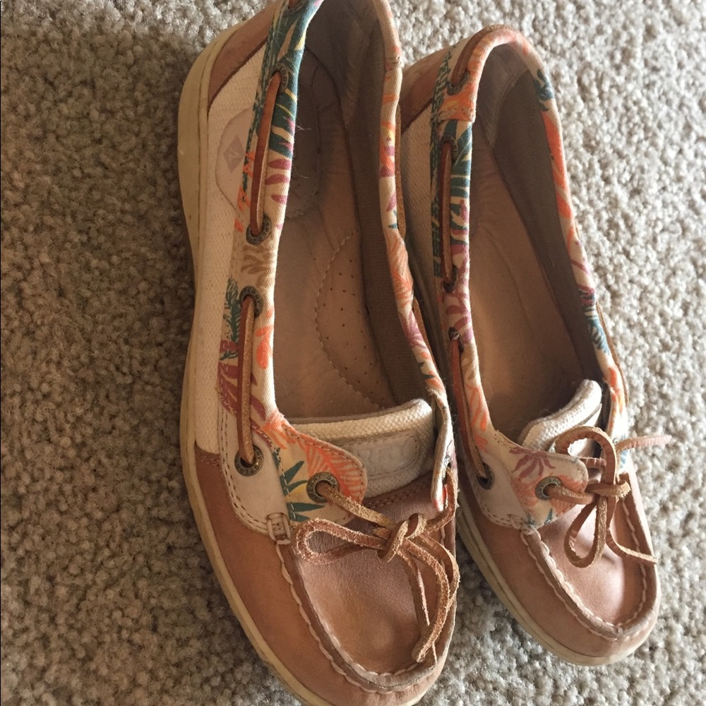 Tropical Print Sperry Topsiders